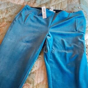 Blue Straight Leg Women's Pants